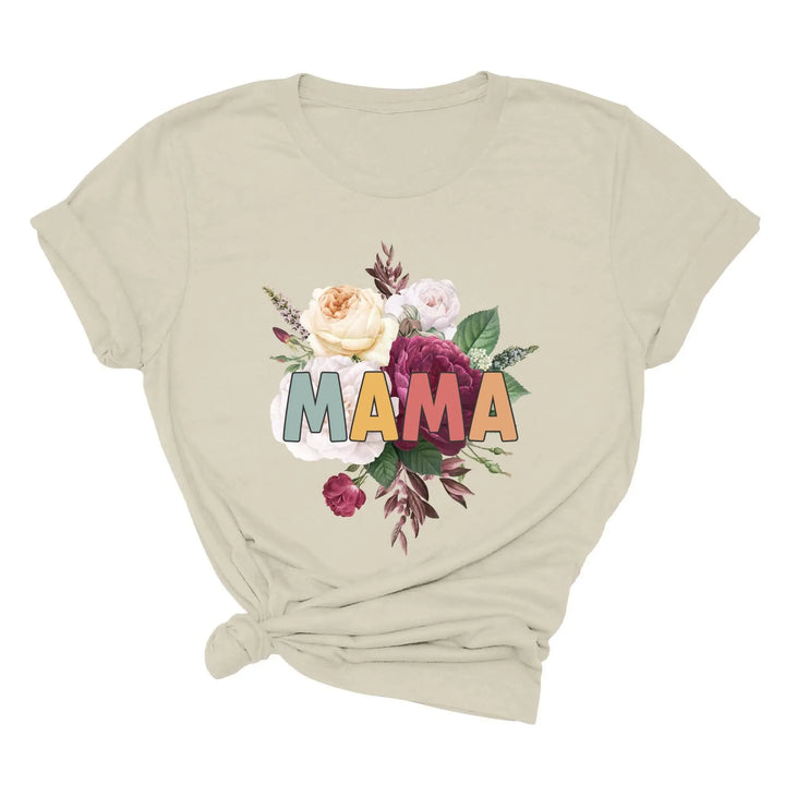 Retro Floral Mama T-Shirt - Vintage Flower Tee | Mother's Day Gift Shirtprintingcenter