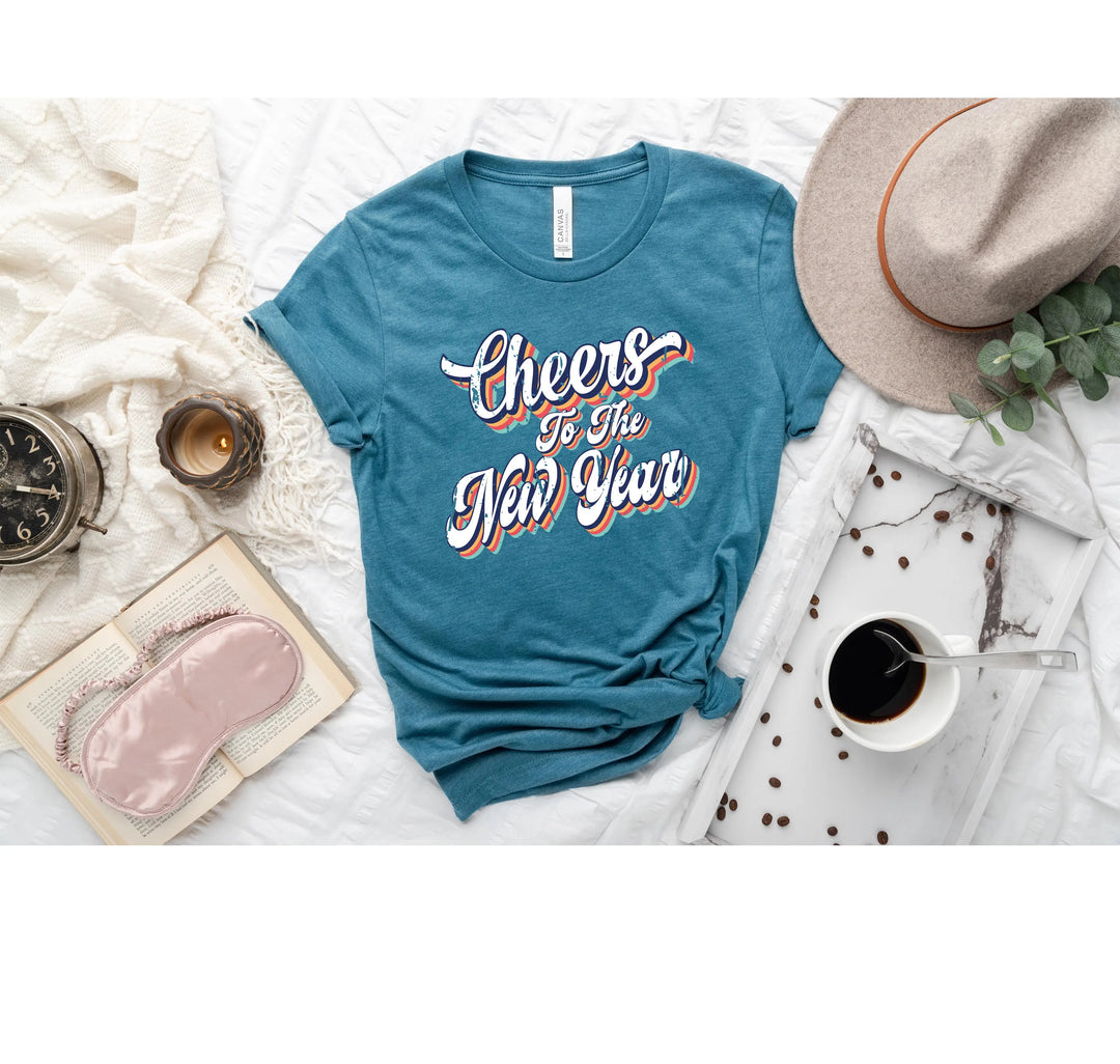Retro New Year 2025 Shirt | Cheers to the New Year Tee Shirtprintingcenter