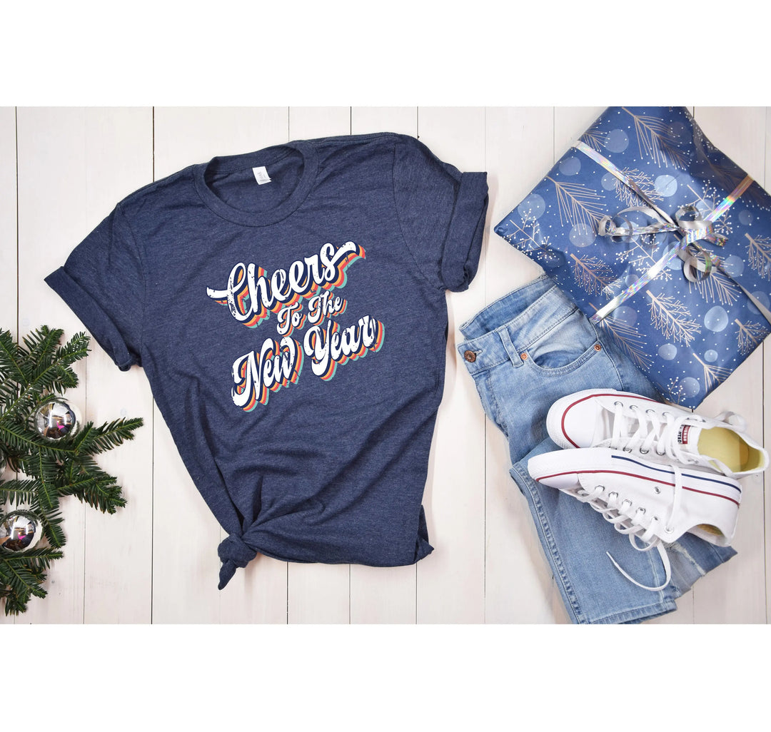Retro New Year 2025 Shirt | Cheers to the New Year Tee Shirtprintingcenter