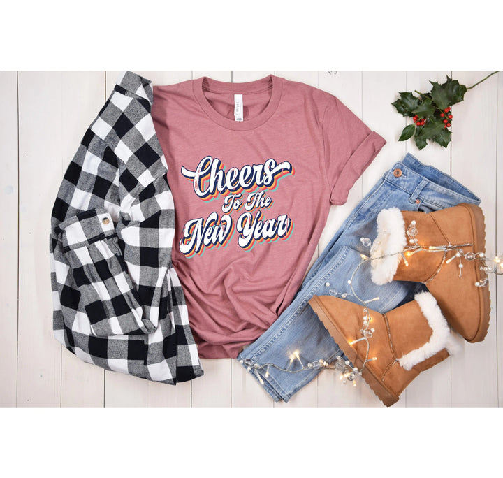 Retro New Year 2025 Shirt | Cheers to the New Year Tee Shirtprintingcenter