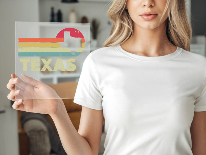 Retro Vintage Texas Dtf Transfer,Texas Map Dtf Transfer