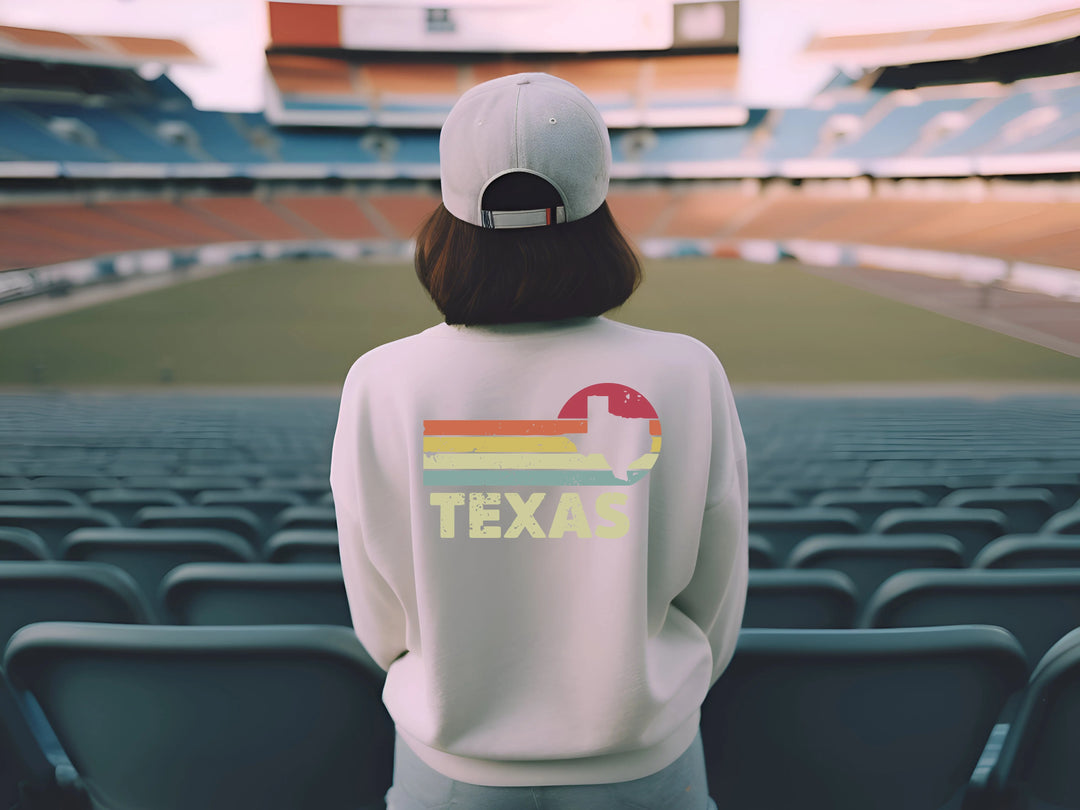 Retro Vintage Texas Dtf Transfer,Texas Map Dtf Transfer