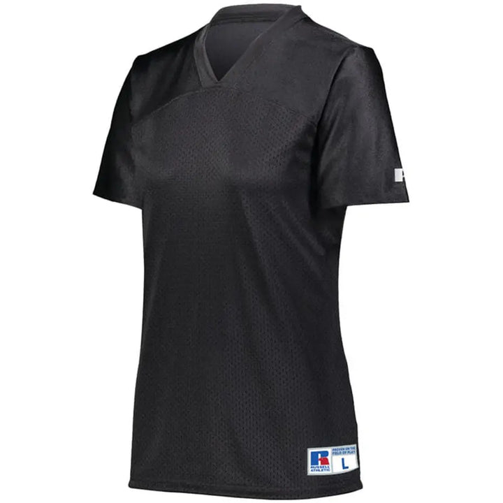 Russell Athletic - Camiseta de fútbol americano de bandera lisa para mujer - R0593X