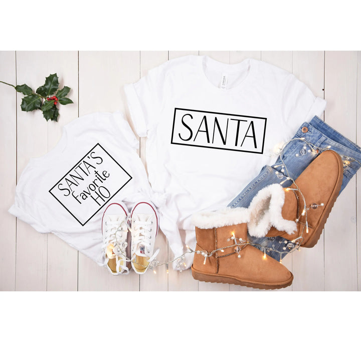 Santa's Favorite Ho Shirt | Santa & Mrs. Claus Couple Christmas Tee Shirtprintingcenter