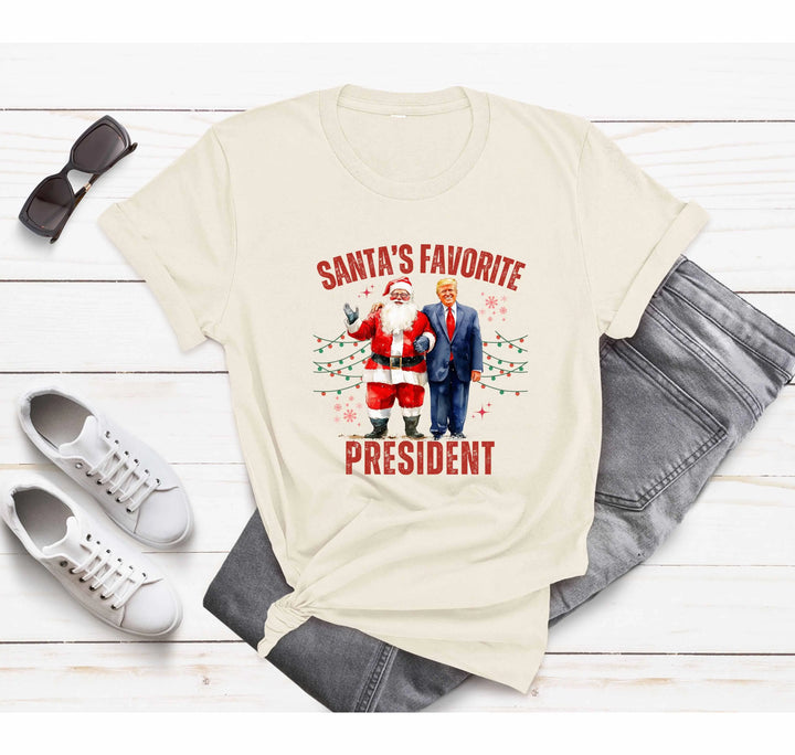 Santa's Favorite President Shirt | Christmas Trump Shirt Shirtprintingcenter