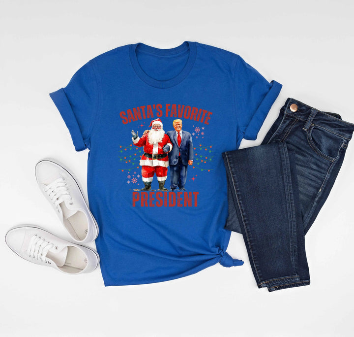 Santa's Favorite President Shirt | Christmas Trump Shirt Shirtprintingcenter