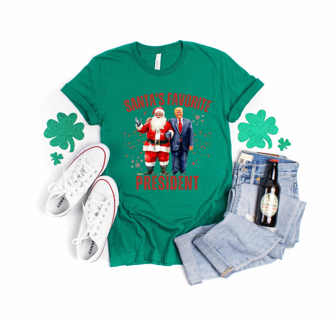 Santa's Favorite President Shirt | Christmas Trump Shirt Shirtprintingcenter