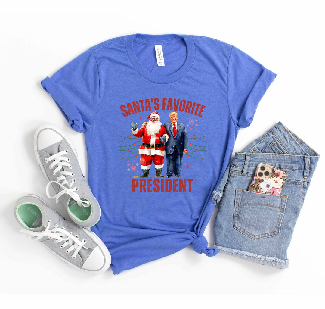 Santa's Favorite President Shirt | Christmas Trump Shirt Shirtprintingcenter