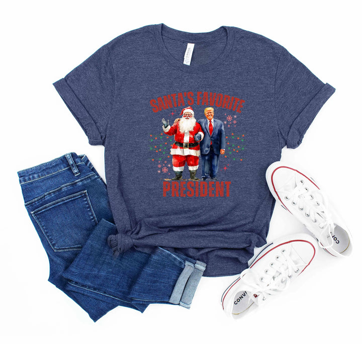 Santa's Favorite President Shirt | Christmas Trump Shirt Shirtprintingcenter