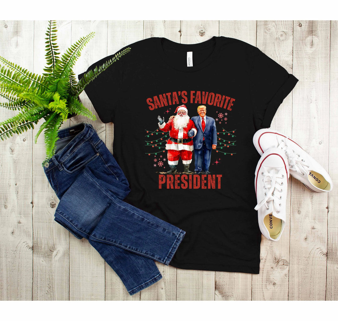 Santa's Favorite President Shirt | Christmas Trump Shirt Shirtprintingcenter