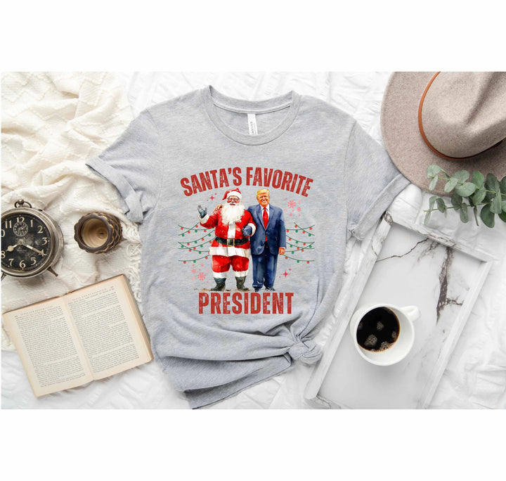 Santa's Favorite President Shirt | Christmas Trump Shirt Shirtprintingcenter