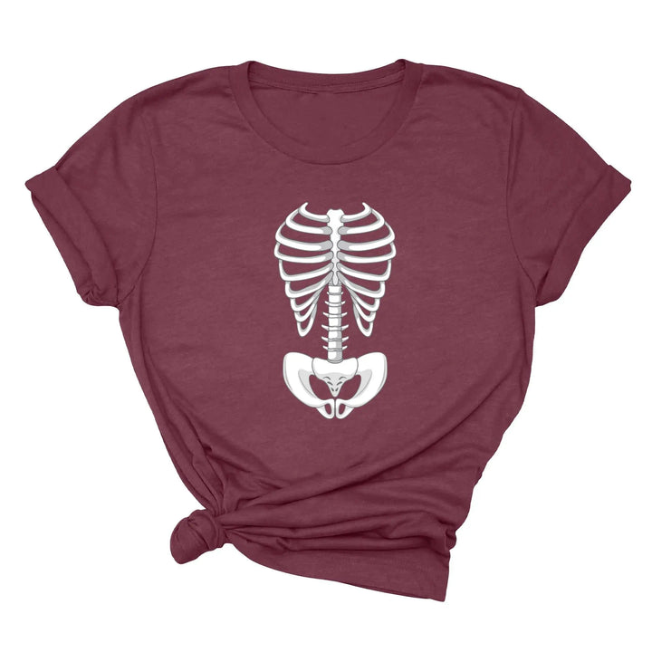 Skeleton Bones Rib Cage Shirt – Halloween Costume & Party Tee Shirtprintingcenter