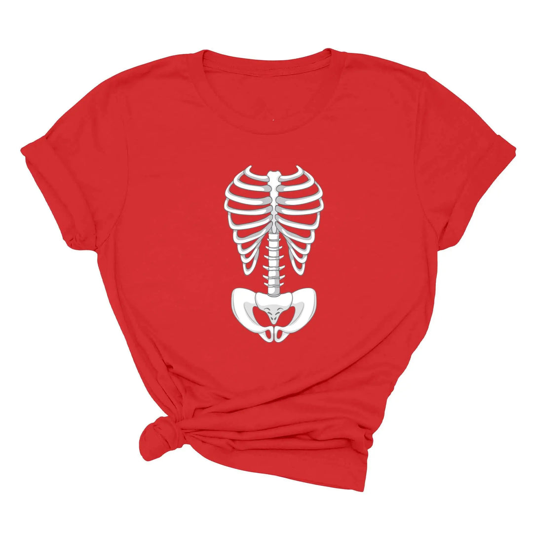 Skeleton Bones Rib Cage Shirt – Halloween Costume & Party Tee Shirtprintingcenter