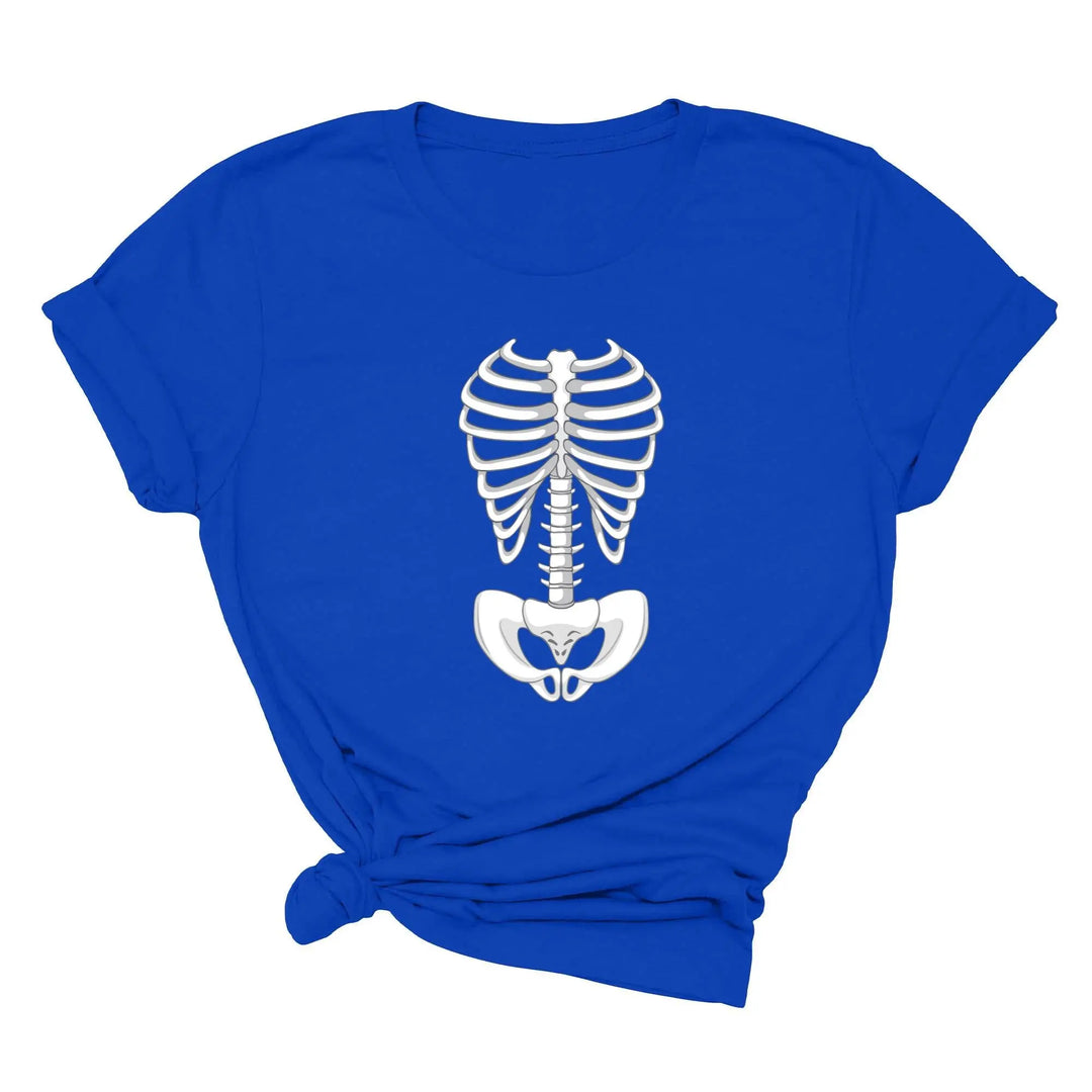 Skeleton Bones Rib Cage Shirt – Halloween Costume & Party Tee Shirtprintingcenter