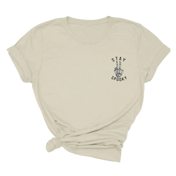 Skeleton Freedom Hands Shirt – Stay Spooky Halloween Tee for Women Shirtprintingcenter