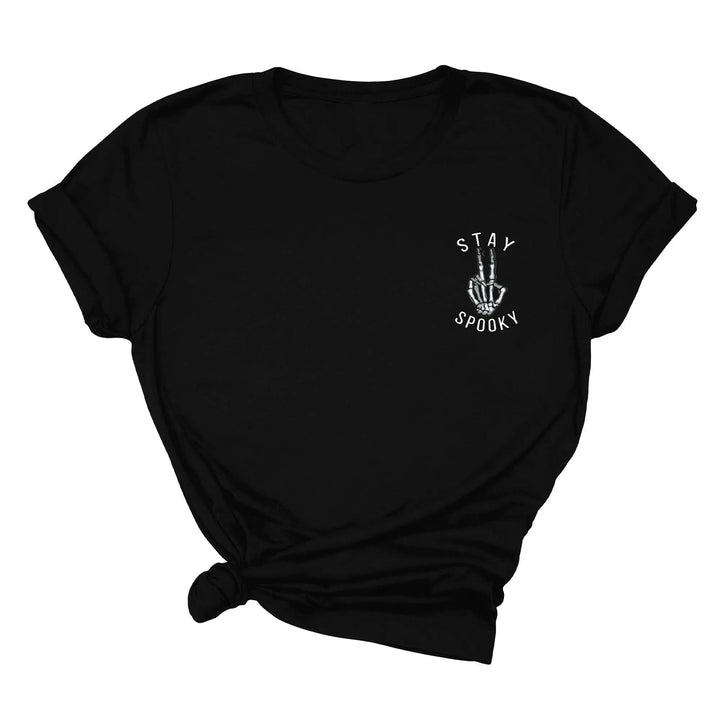 Skeleton Freedom Hands Shirt – Stay Spooky Halloween Tee for Women Shirtprintingcenter
