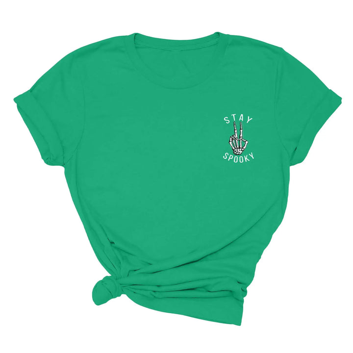 Skeleton Freedom Hands Shirt – Stay Spooky Halloween Tee for Women Shirtprintingcenter