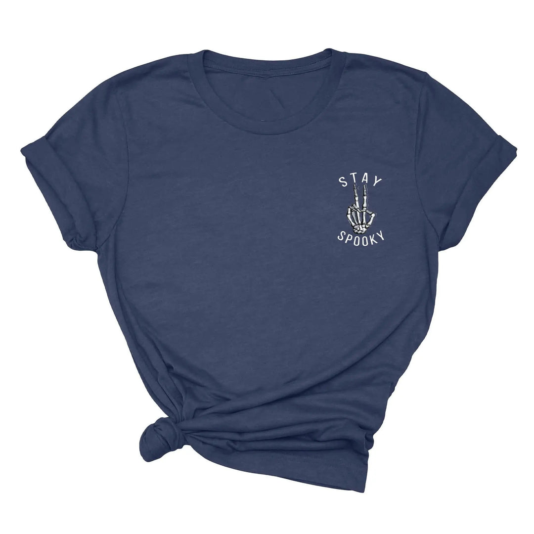 Skeleton Freedom Hands Shirt – Stay Spooky Halloween Tee for Women Shirtprintingcenter
