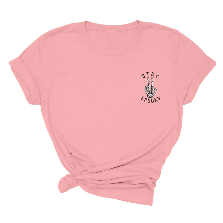 Skeleton Freedom Hands Shirt – Stay Spooky Halloween Tee for Women Shirtprintingcenter