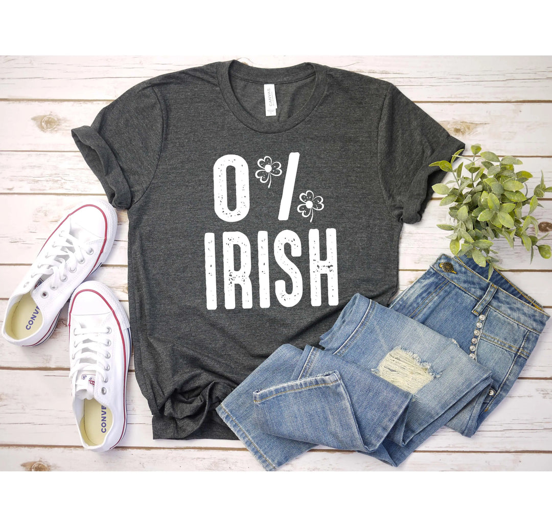 St. Patrick's Day 0% Irish Shirt - Funny Shamrock Tee for Men & Women Shirtprintingcenter
