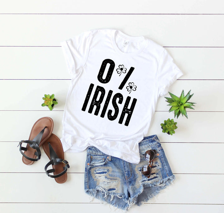 St. Patrick's Day 0% Irish Shirt - Funny Shamrock Tee for Men & Women Shirtprintingcenter