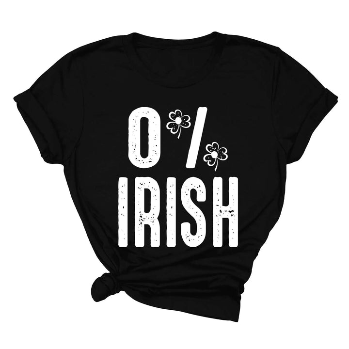 St. Patrick's Day 0% Irish Shirt - Funny Shamrock Tee for Men & Women Shirtprintingcenter