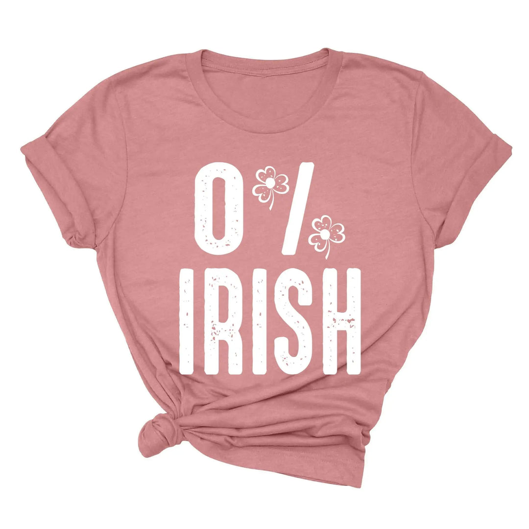 St. Patrick's Day 0% Irish Shirt - Funny Shamrock Tee for Men & Women Shirtprintingcenter