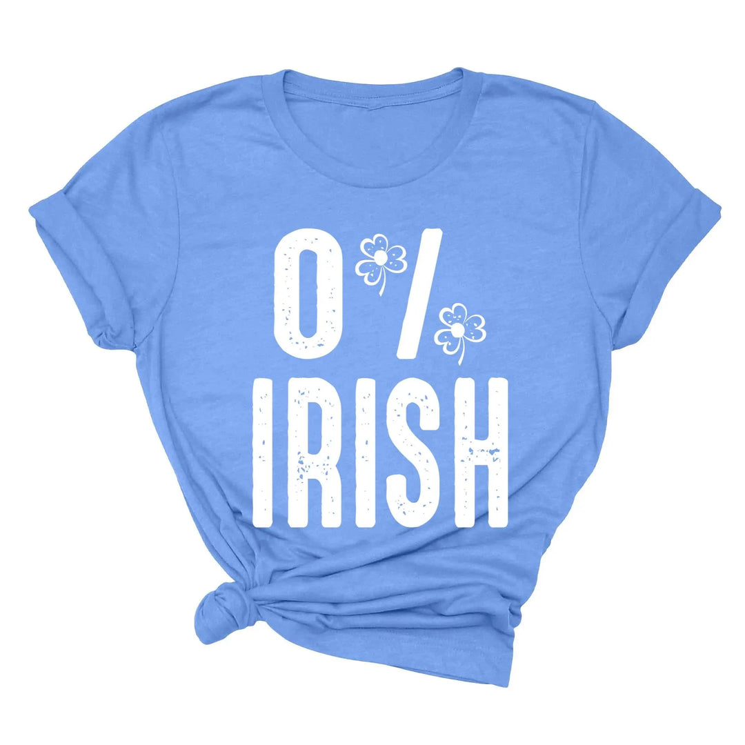 St. Patrick's Day 0% Irish Shirt - Funny Shamrock Tee for Men & Women Shirtprintingcenter