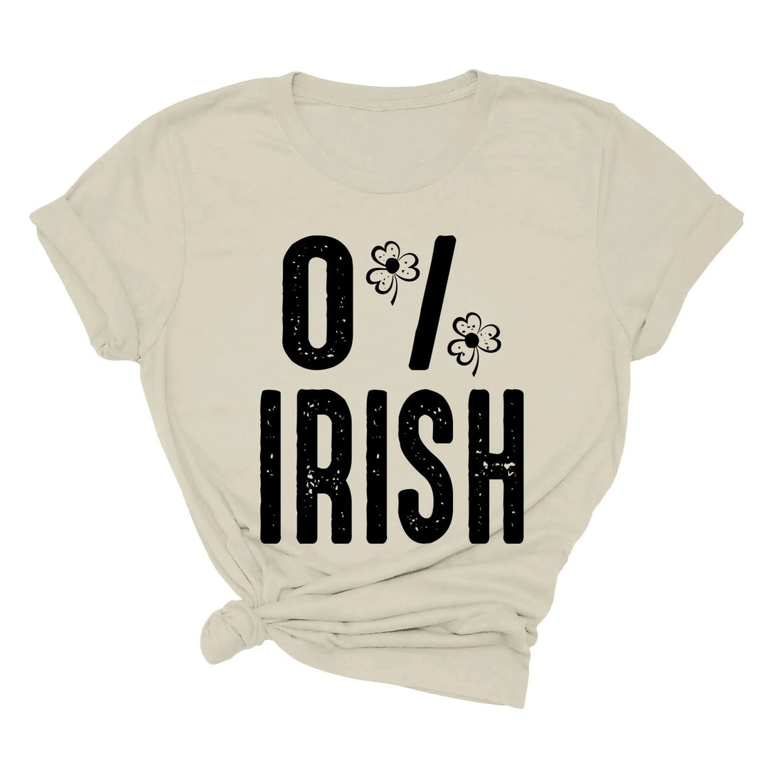 St. Patrick's Day 0% Irish Shirt - Funny Shamrock Tee for Men & Women Shirtprintingcenter