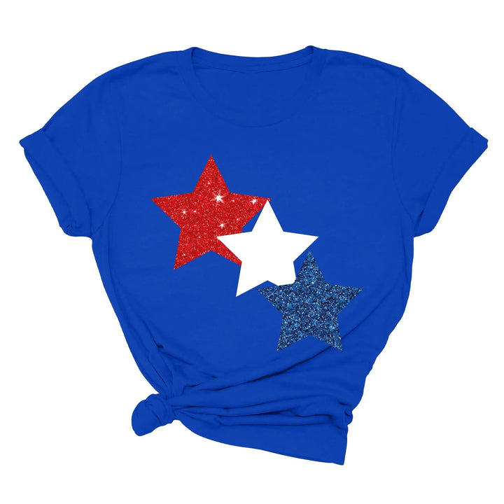 Star Colorly 4th of July Shirt - Red, White & Blue Independence Day Tee Shirtprintingcenter