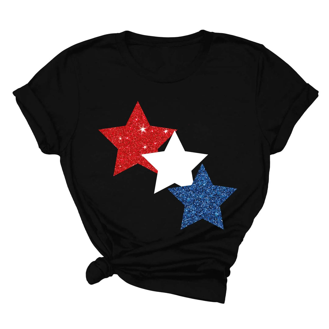 Star Colorly 4th of July Shirt - Red, White & Blue Independence Day Tee Shirtprintingcenter