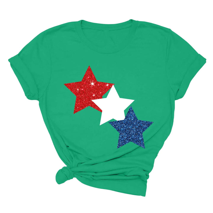 Star Colorly 4th of July Shirt - Red, White & Blue Independence Day Tee Shirtprintingcenter