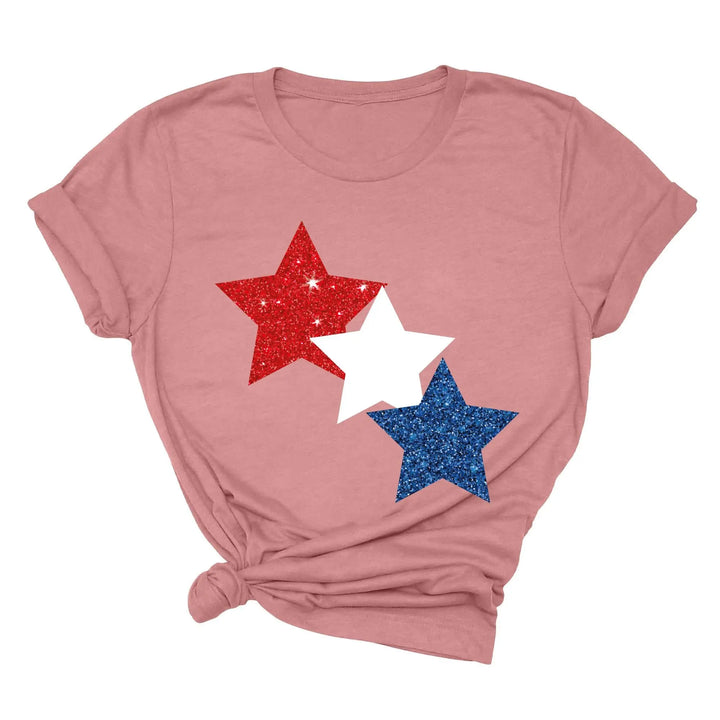 Star Colorly 4th of July Shirt - Red, White & Blue Independence Day Tee Shirtprintingcenter