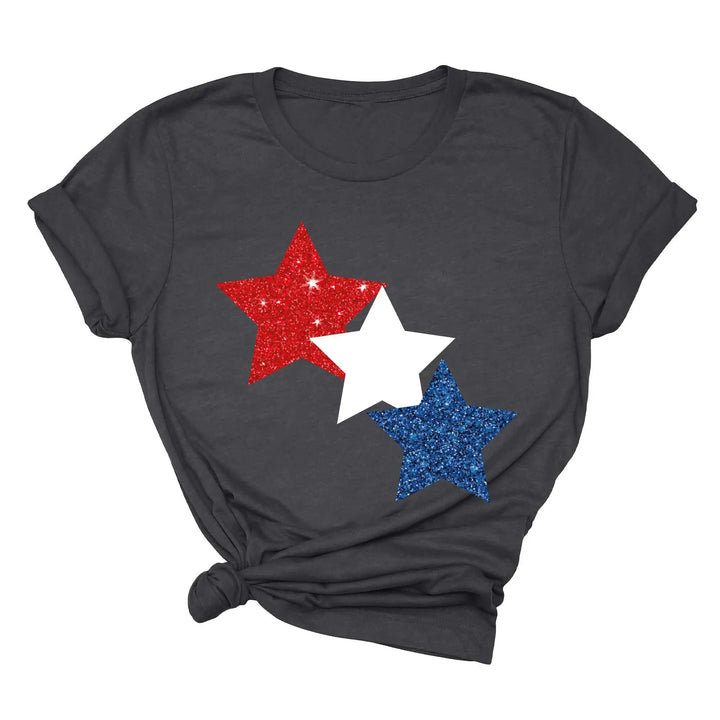 Star Colorly 4th of July Shirt - Red, White & Blue Independence Day Tee Shirtprintingcenter