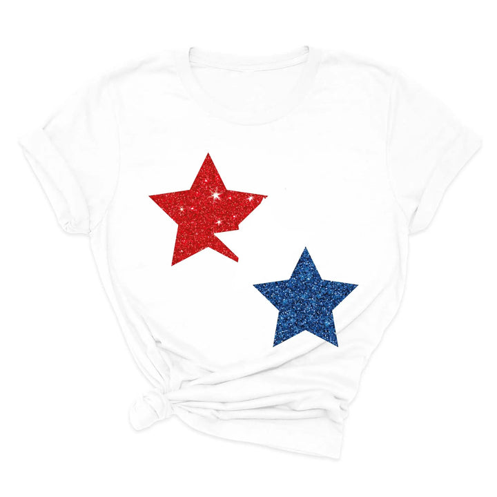 Star Colorly 4th of July Shirt - Red, White & Blue Independence Day Tee Shirtprintingcenter
