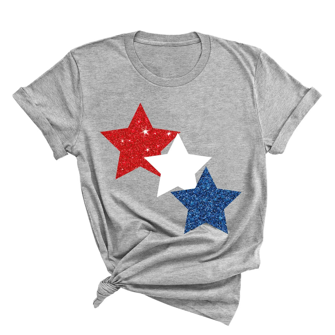 Star Colorly 4th of July Shirt - Red, White & Blue Independence Day Tee Shirtprintingcenter