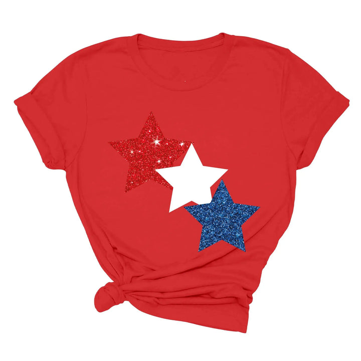Star Colorly 4th of July Shirt - Red, White & Blue Independence Day Tee Shirtprintingcenter