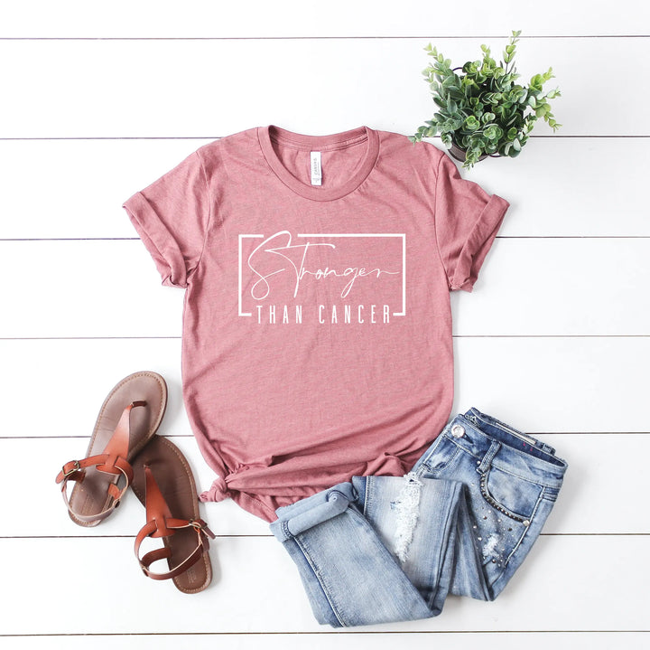 Stronger Than Cancer T-Shirt - Survivor & Awareness Tee