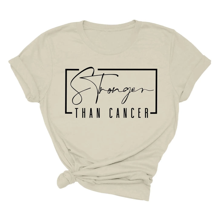 Stronger Than Cancer T-Shirt - Survivor & Awareness Tee Shirtprintingcenter