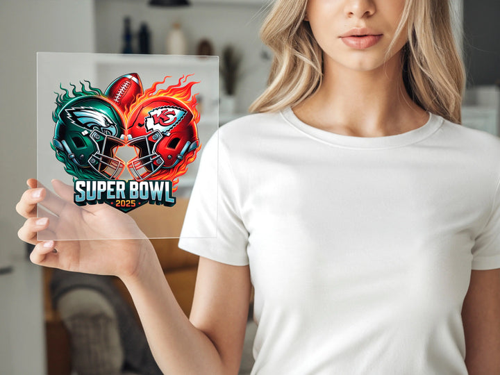 Super Bowl 2025, Kansas City, Transferencia de Fútbol Americano (DTF), Transferencias de Calor para Camisetas