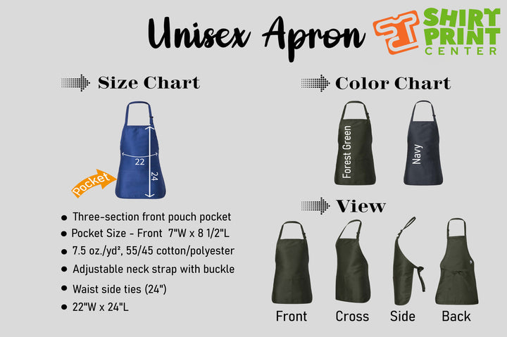 Personalized BBQ Apron for Men - Let's Cook | Chef Gift for Him Shirtprintingcenter