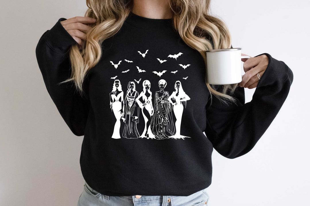 Spooky Squad Sweatshirt - Halloween Horror & Fall Design for Women Shirtprintingcenter