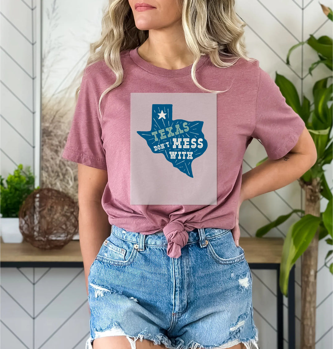 Transferencia DTF de Texas: No te metas con la transferencia DTF, Transferencia DTF con la bandera de Texas