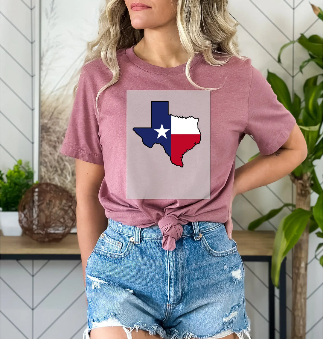 Transferencia DTF de la bandera de Texas, Transferencia DTF del mapa de Texas, Transferencia DTF del estado de Texas