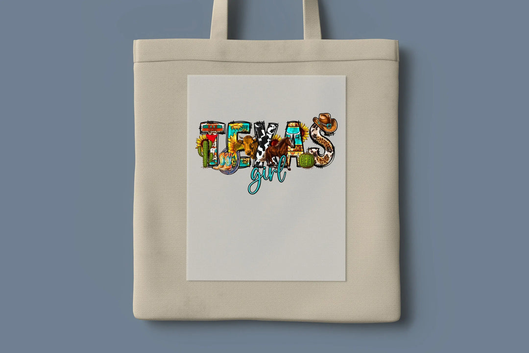 Texas Girl Dtf Transfer, Vintage Texas Dtf Transfer, Texas Fan Dtf Transfer