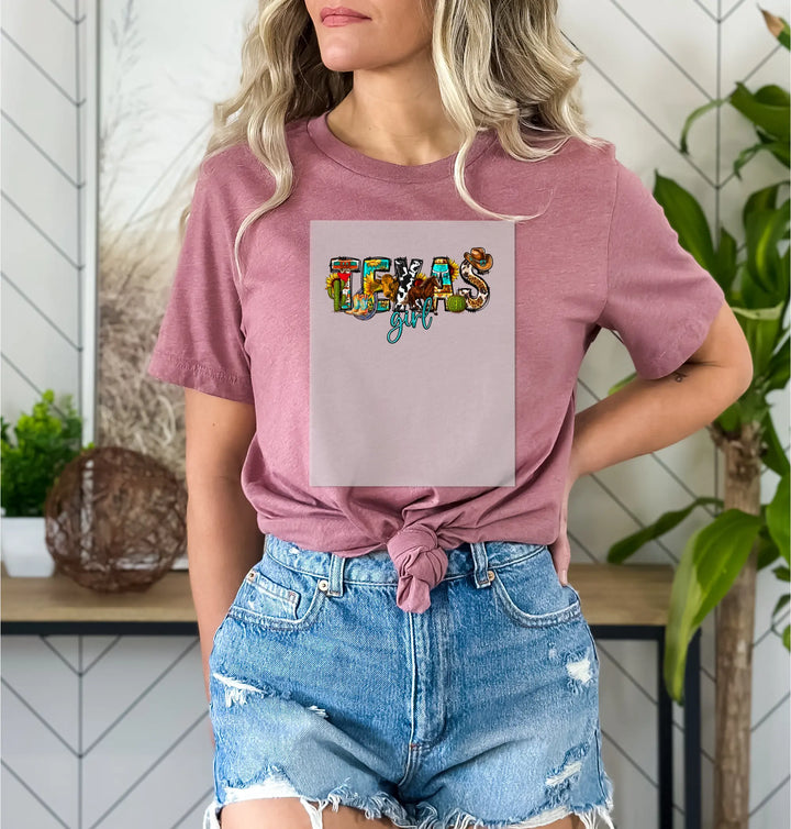 Texas Girl Dtf Transfer, Vintage Texas Dtf Transfer, Texas Fan Dtf Transfer