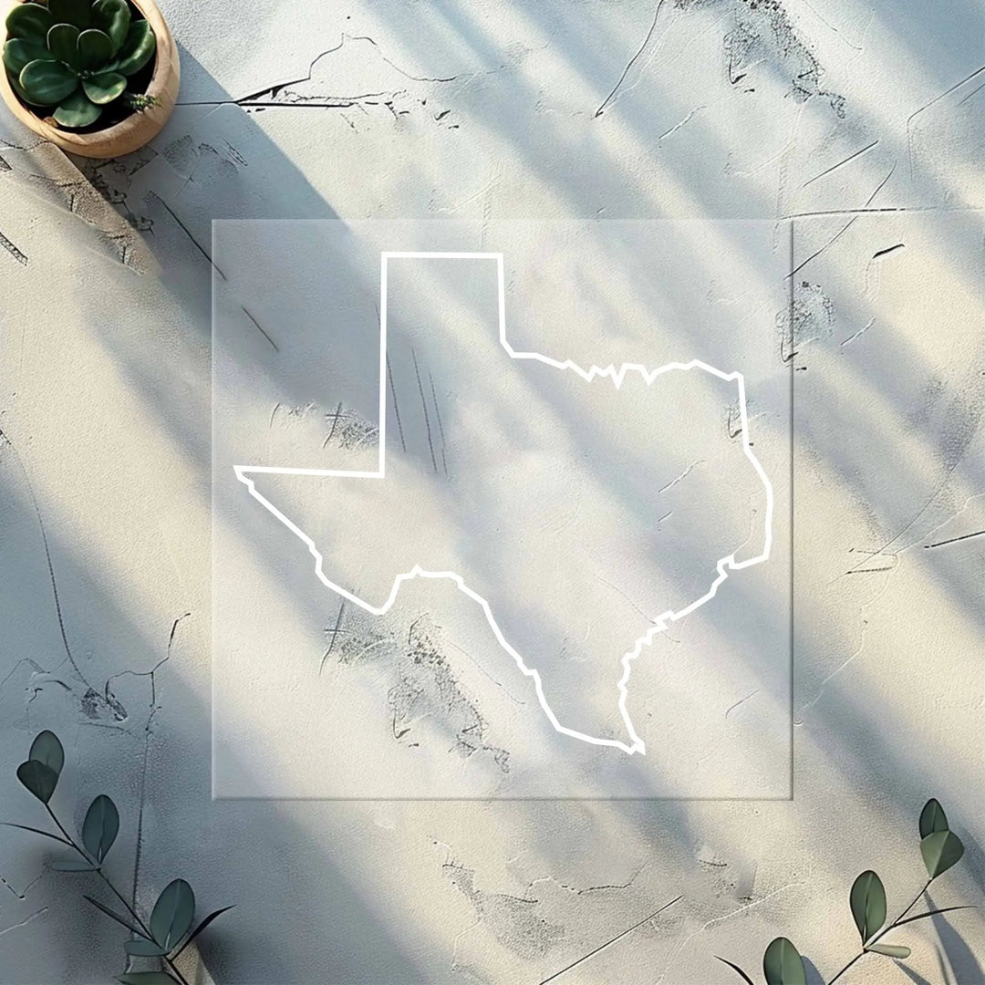 Transferencias DTF del mapa de Texas, Transferencias DTF del estado de Texas