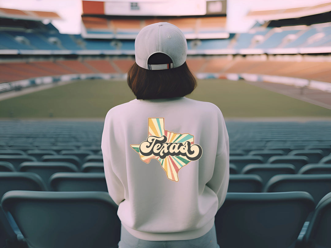 Texas Retro Dtf Transfer, Vintage Texas Dtf Transfer