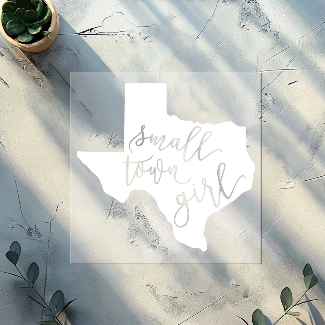 Transferencias DTF para chicas de pueblos pequeños de Texas, mapa de Texas