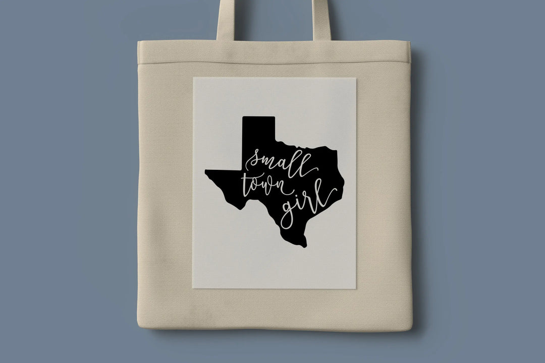 Transferencias DTF para chicas de pueblos pequeños de Texas, mapa de Texas